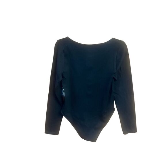 FCT Womans Fine Ribbed Bodysuit Black Sz XL NWOT - Picture 2 of 7